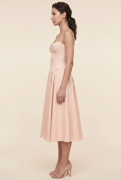 BEA MIDI DRESS Ballerina Pink side