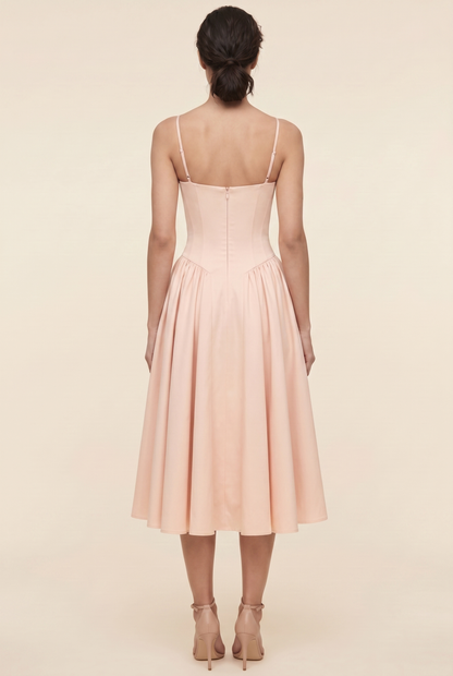BEA MIDI DRESS Ballerina Pink back