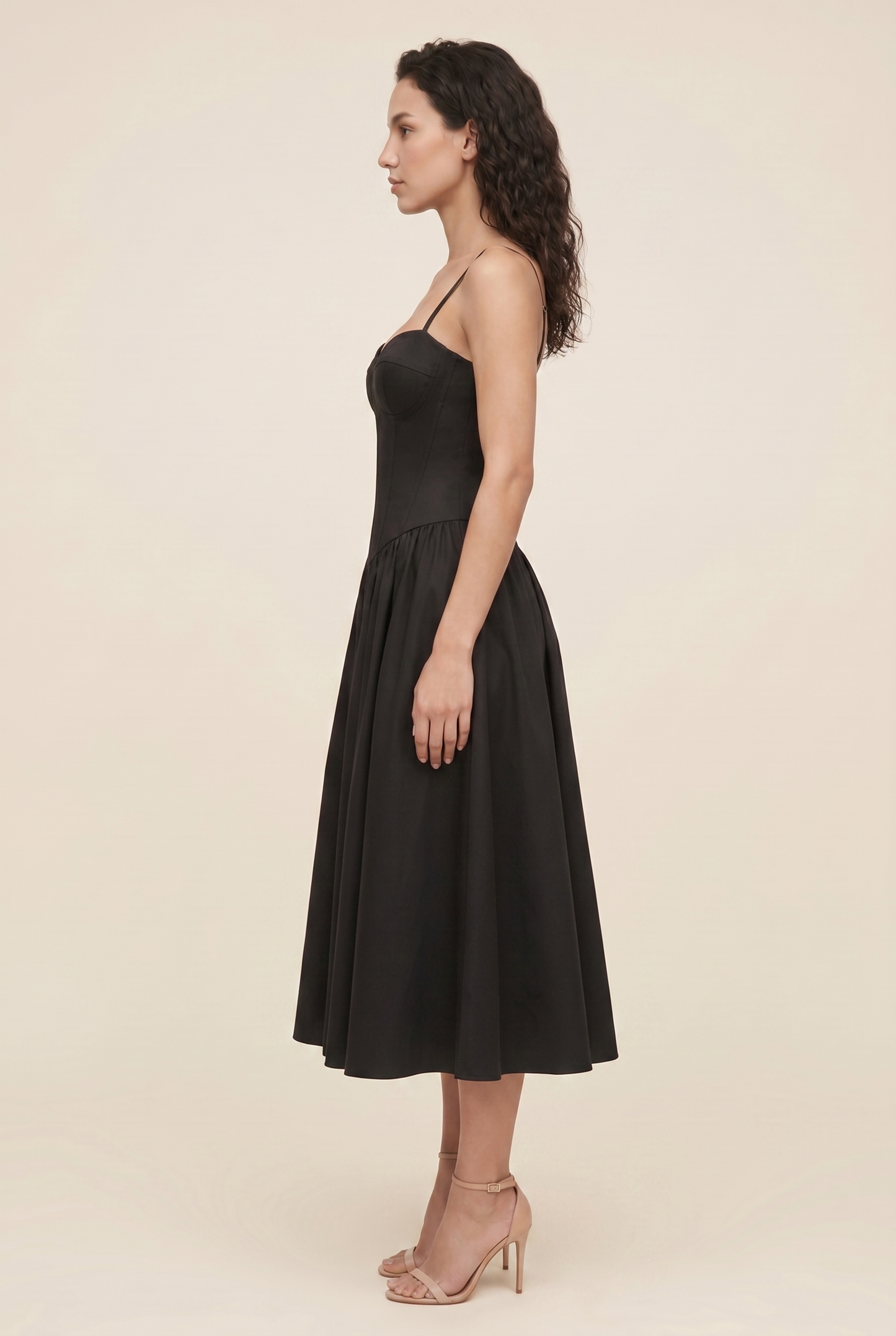 BEA MIDI DRESS Classic Black side