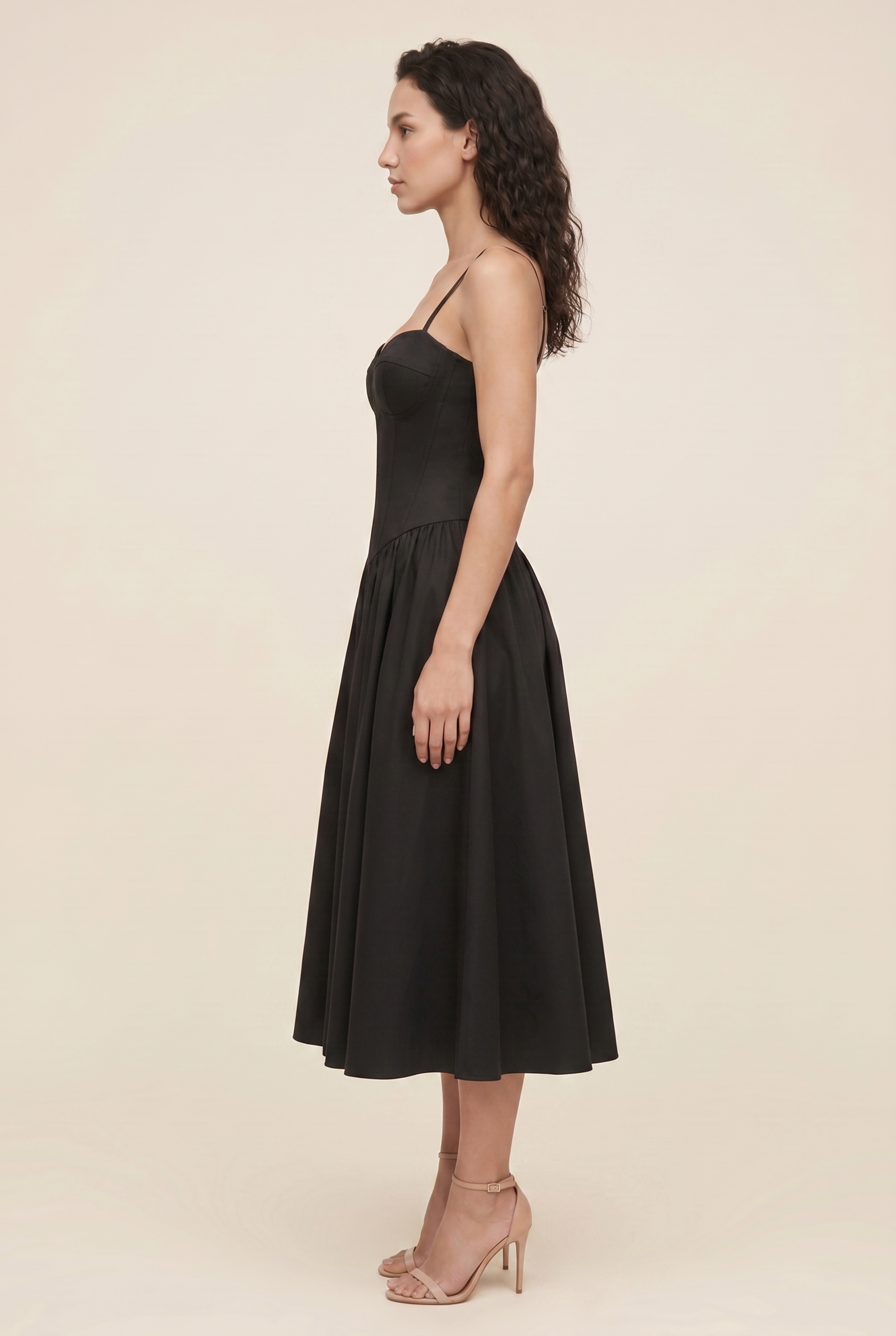 BEA MIDI DRESS Classic Black side