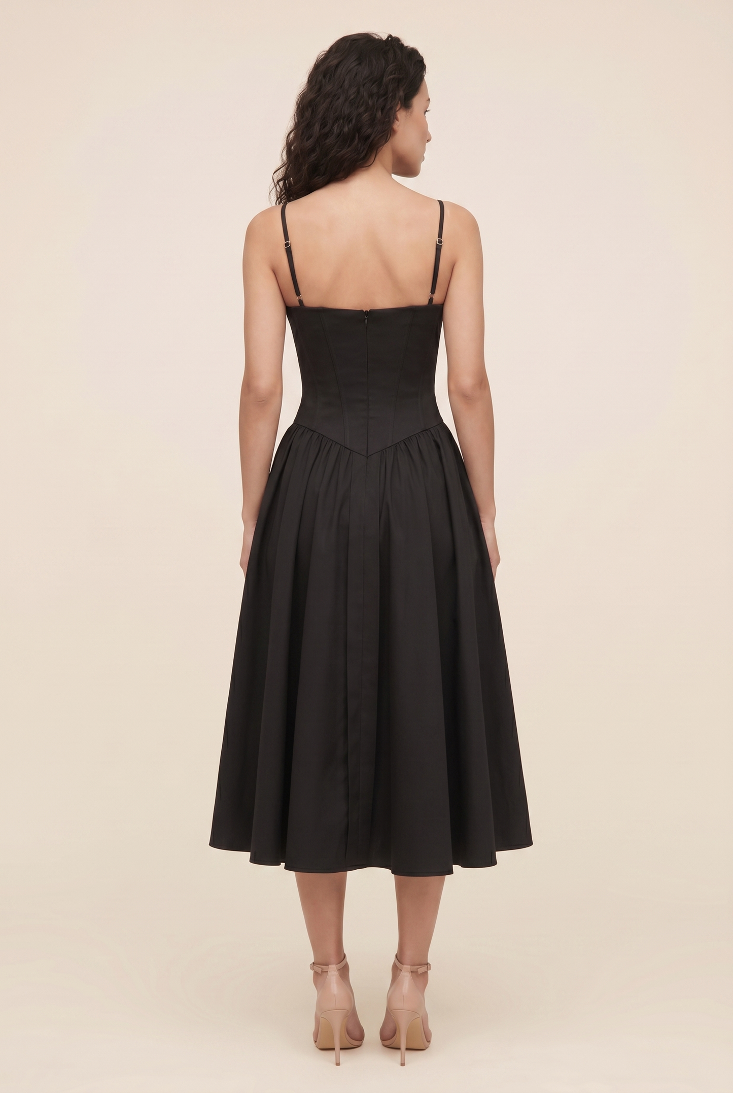 BEA MIDI DRESS Classic Black back
