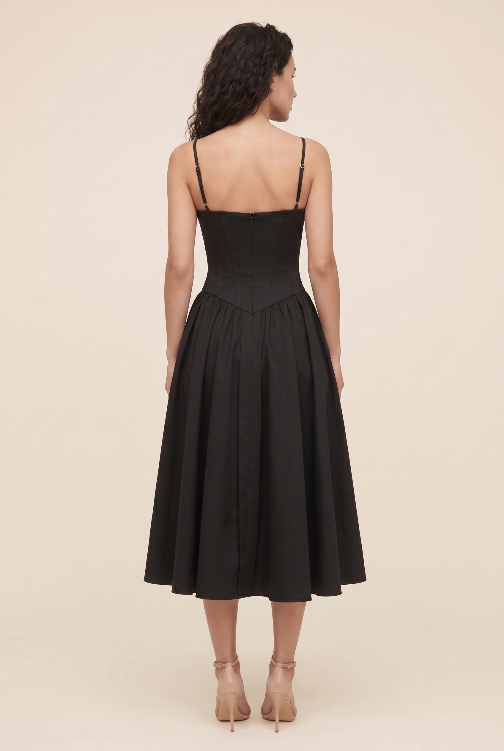 BEA MIDI DRESS Classic Black back