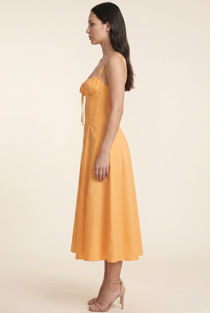 CAROLINE MAXI DRESS Orange side
