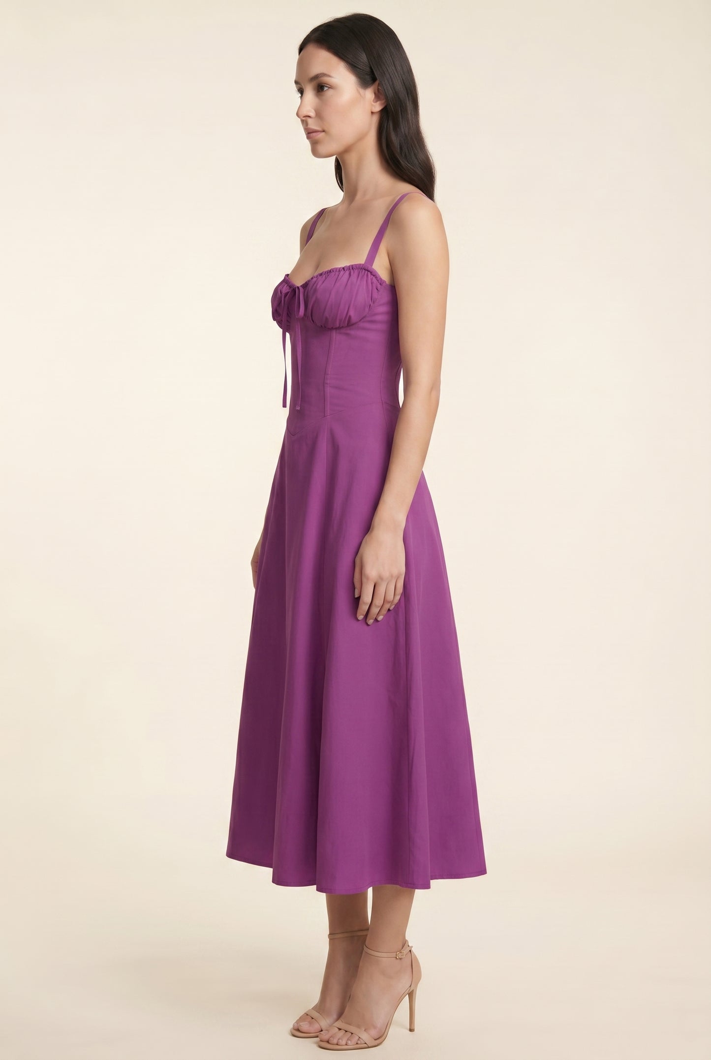 CAROLINE MAXI DRESS Purple side
