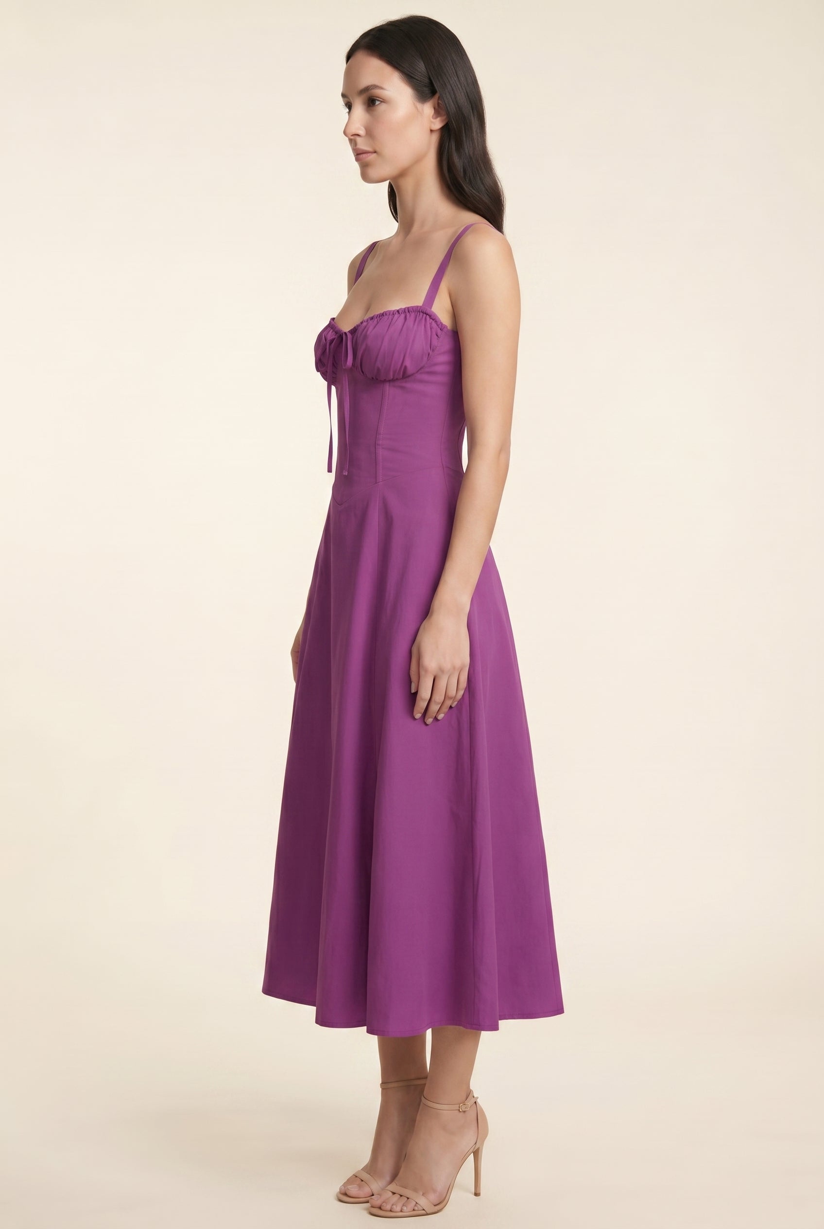 CAROLINE MAXI DRESS Purple side