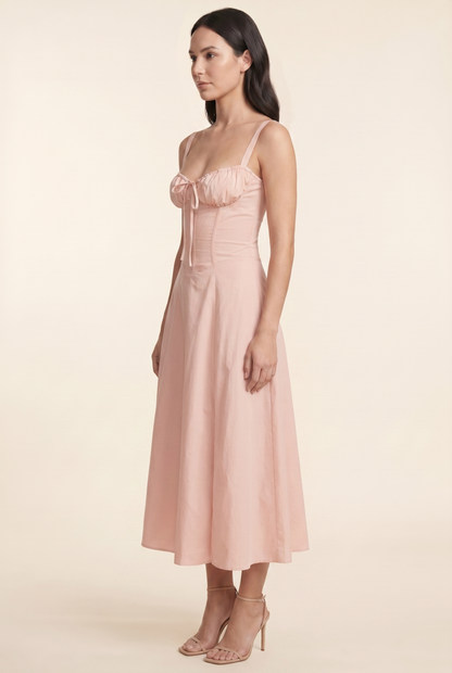 CAROLINE MAXI DRESS Pink side