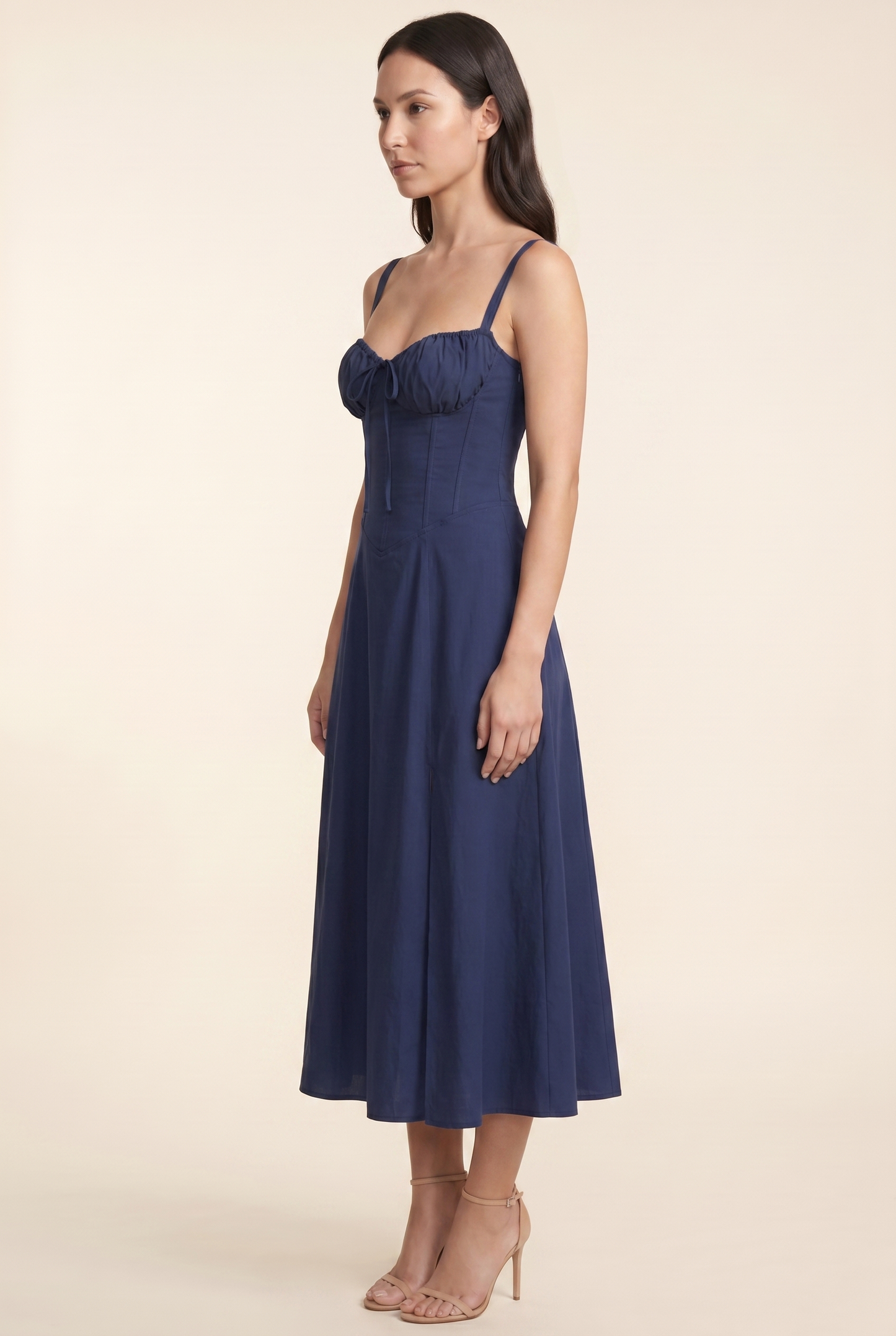 CAROLINE MAXI DRESS Navy Blue side