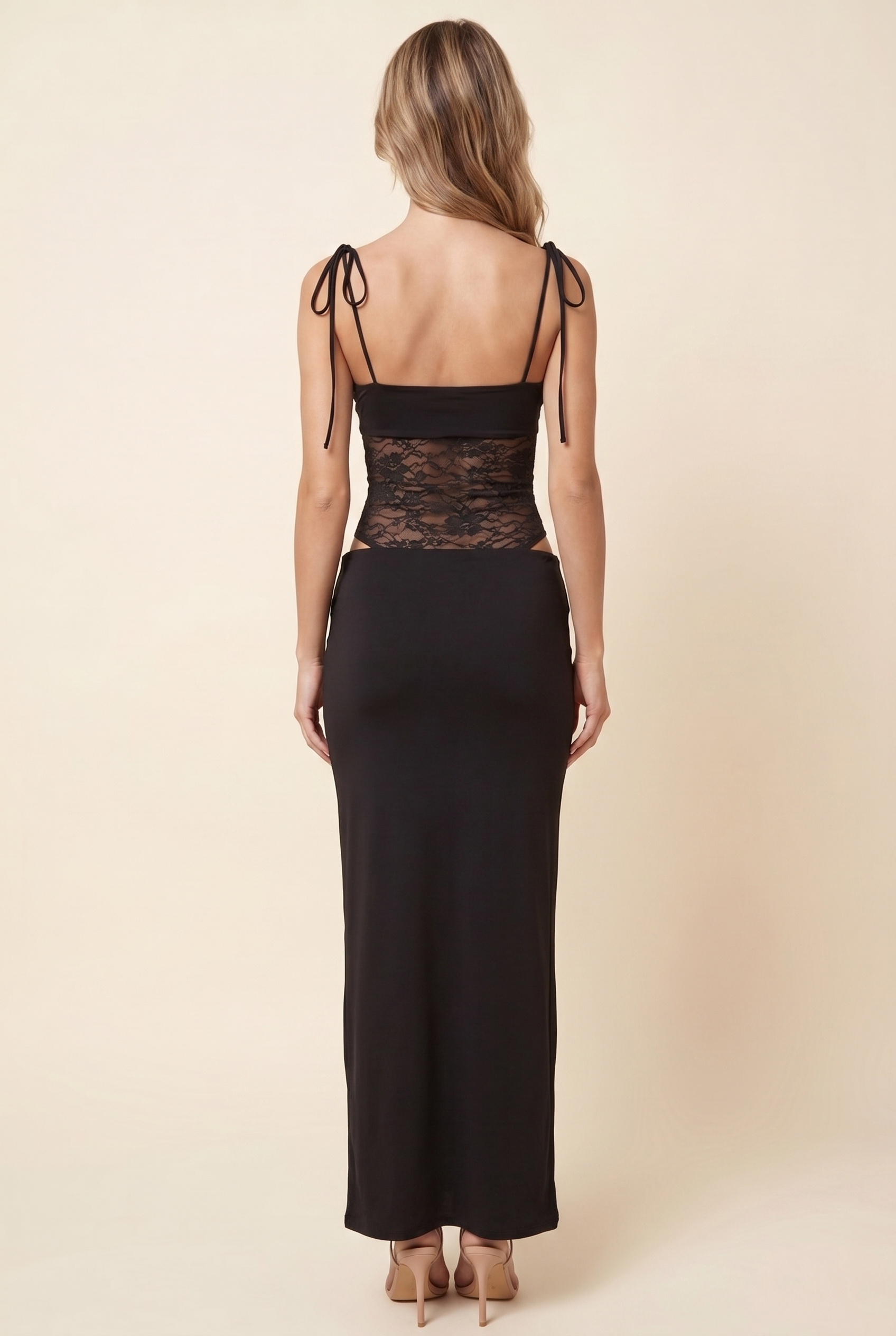 ALEXIA MAXI DRESS Black back