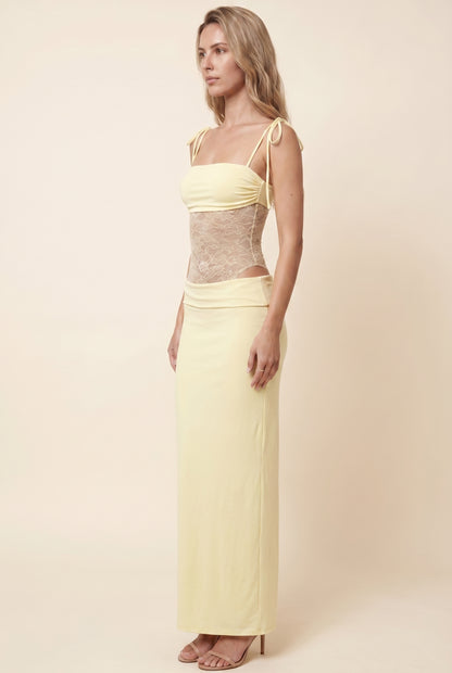 ALEXIA MAXI DRESS Lemon side