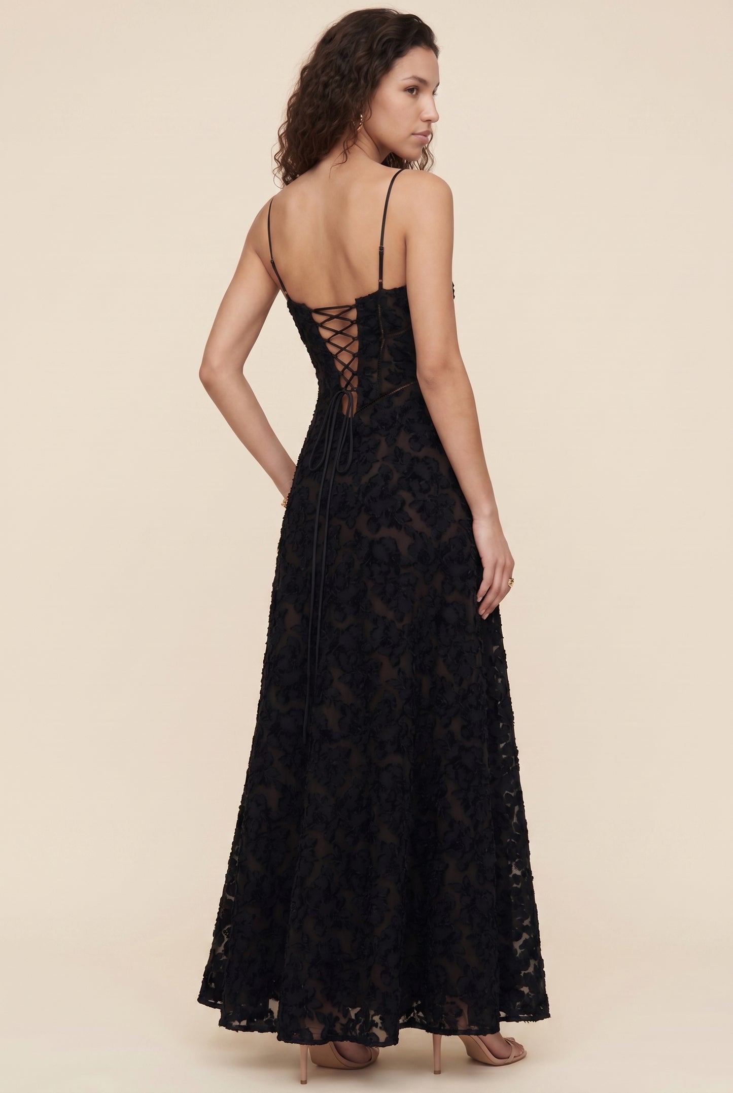 ZARA MAXI DRESS Black back