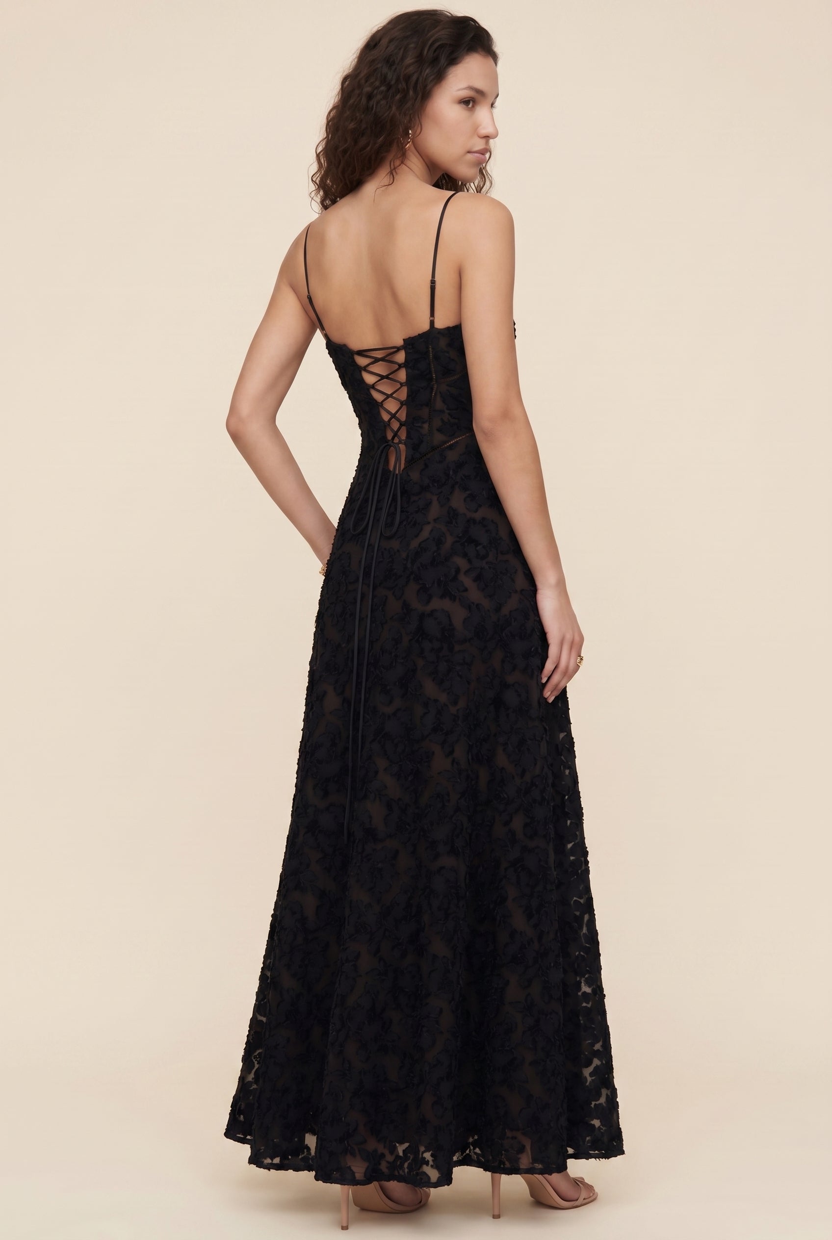 ZARA MAXI DRESS Black back
