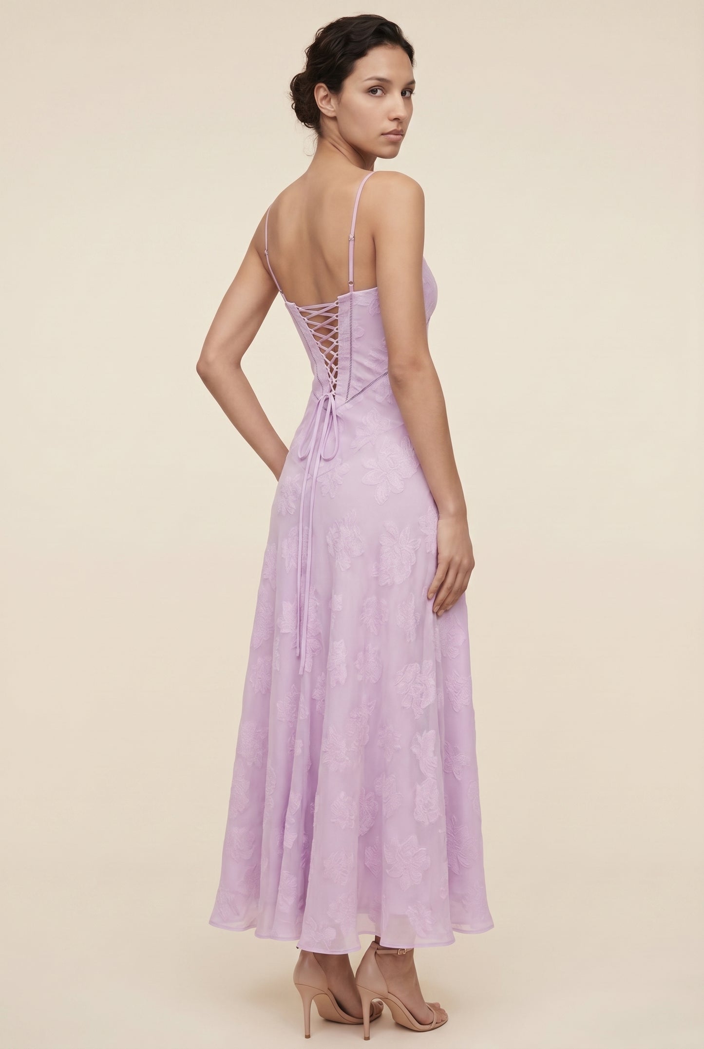 ZARA MAXI DRESS Orchid back
