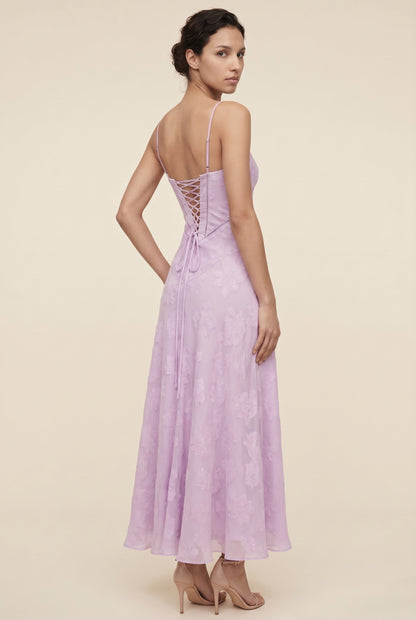 ZARA MAXI DRESS Orchid back
