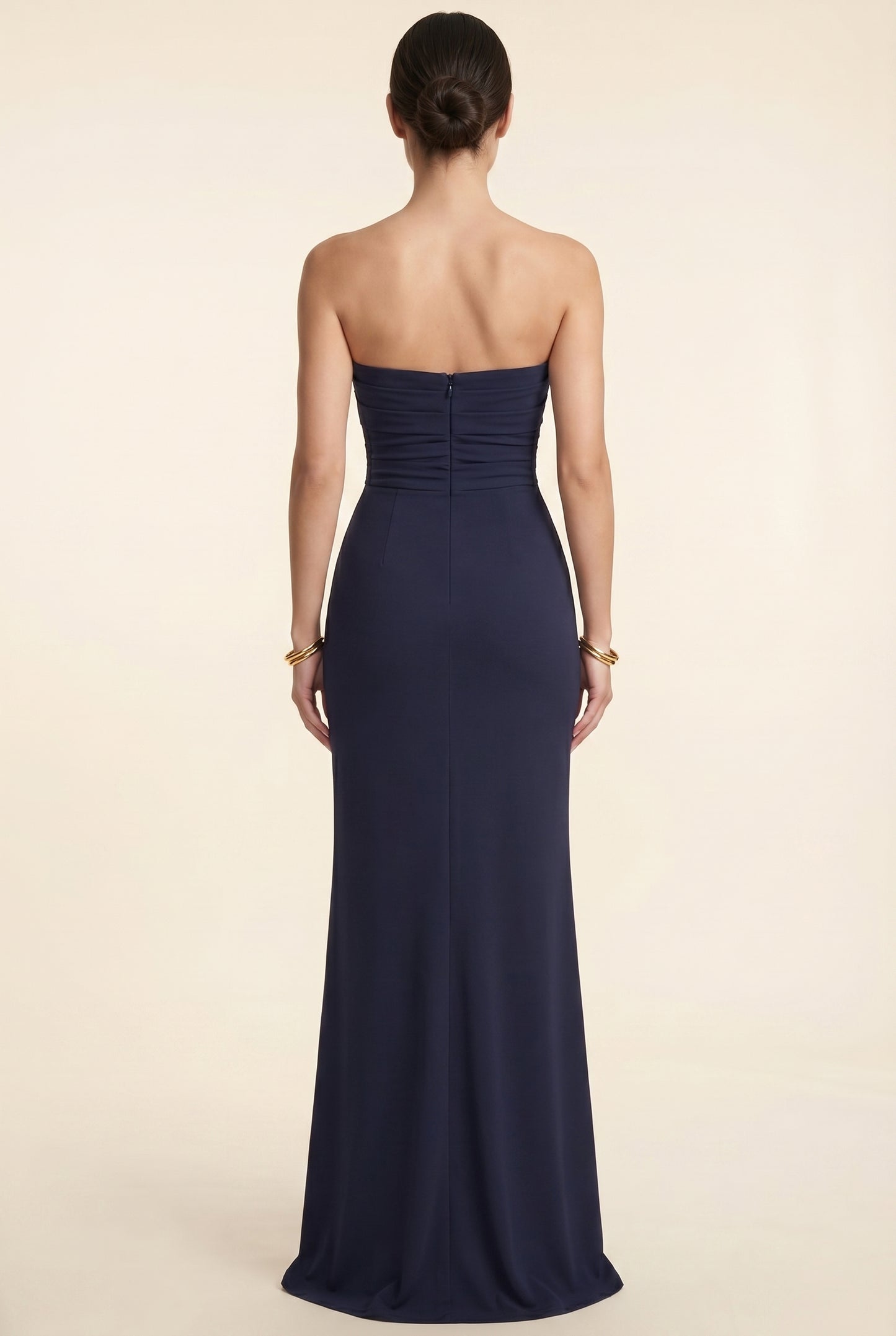 ELISA MAXI DRESS Navy back