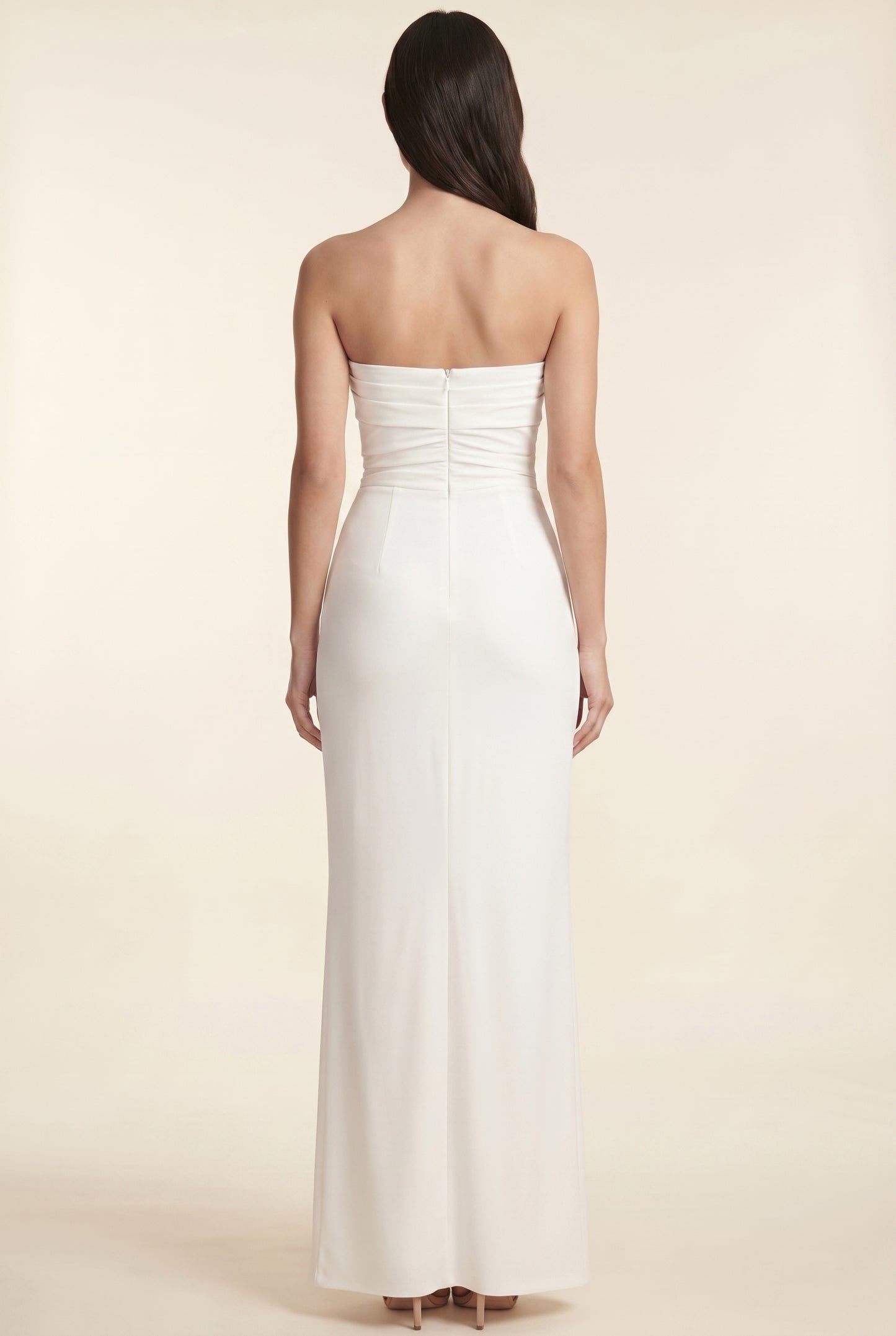 ELISA MAXI DRESS White back
