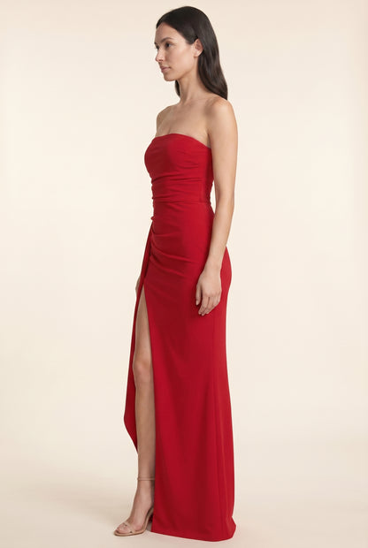 ELISA MAXI DRESS Red side
