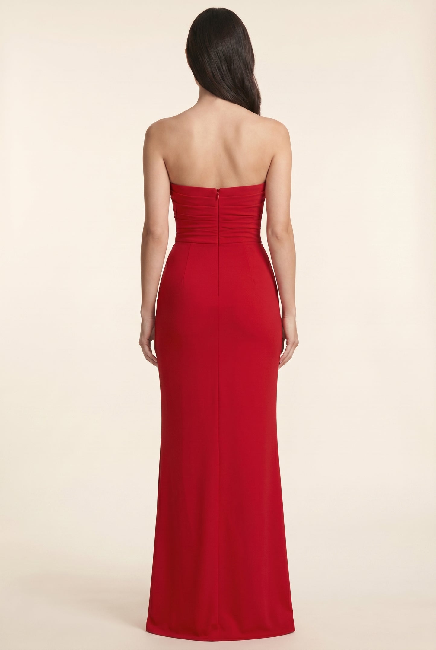 ELISA MAXI DRESS Red back