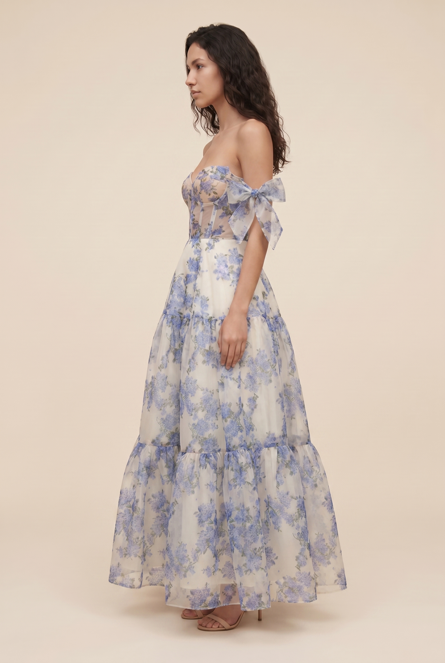 NOEMI MAXI DRESS Blue side