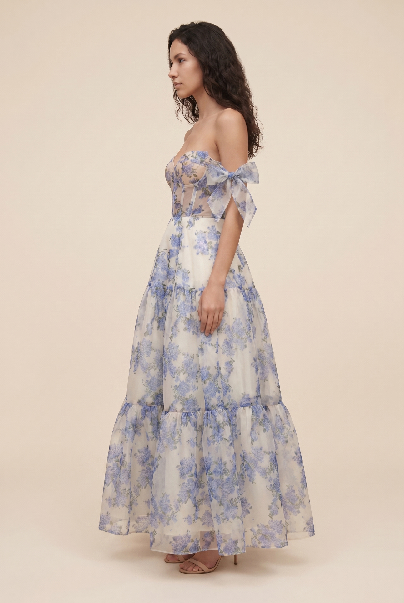 NOEMI MAXI DRESS Blue side