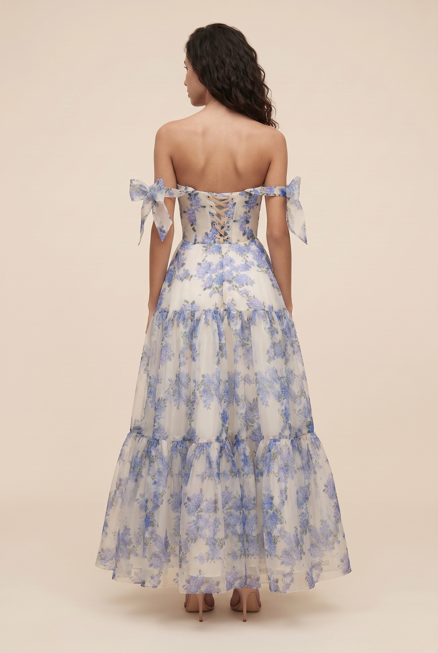 NOEMI MAXI DRESS Blue back