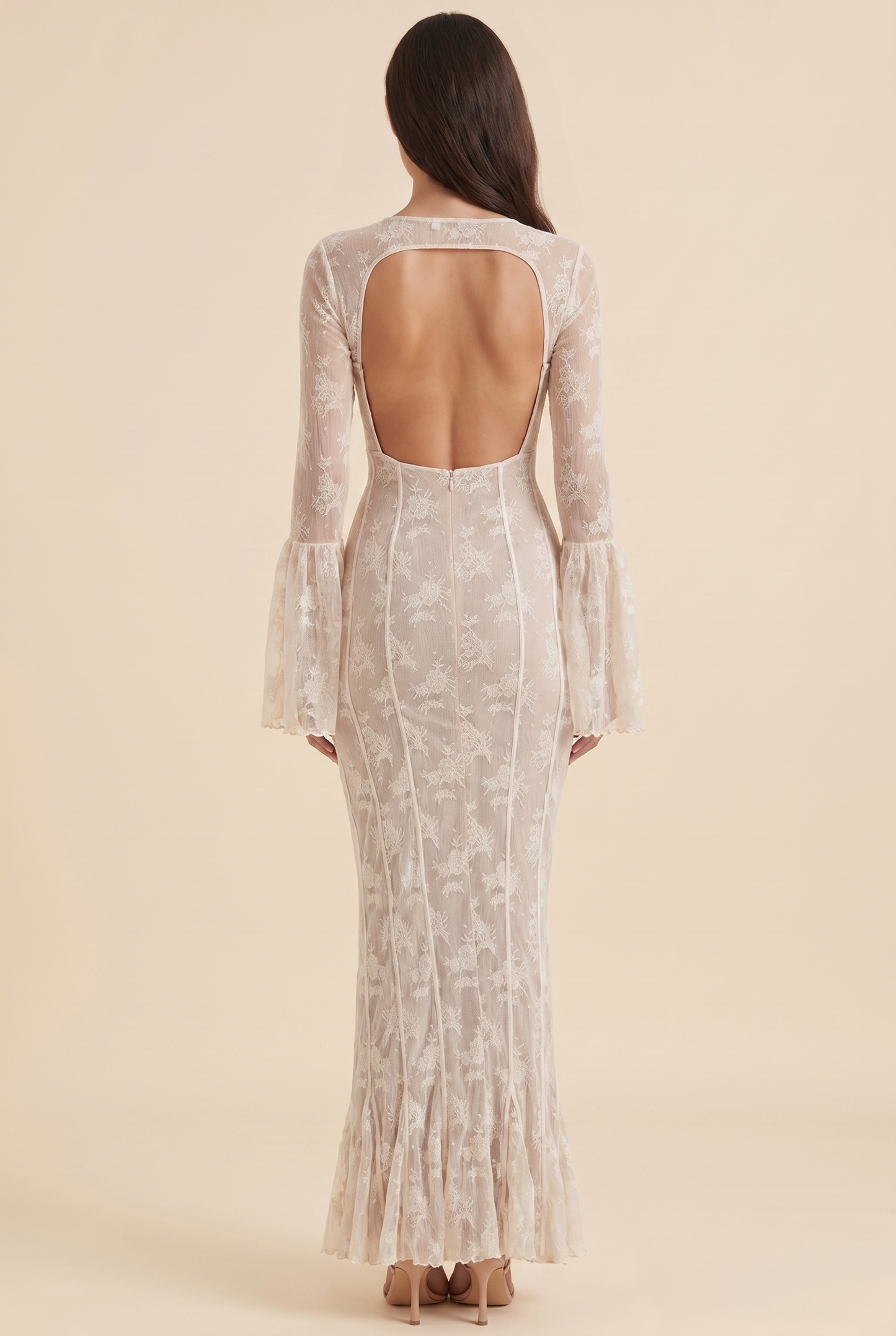 ISABELLA MAXI DRESS White back