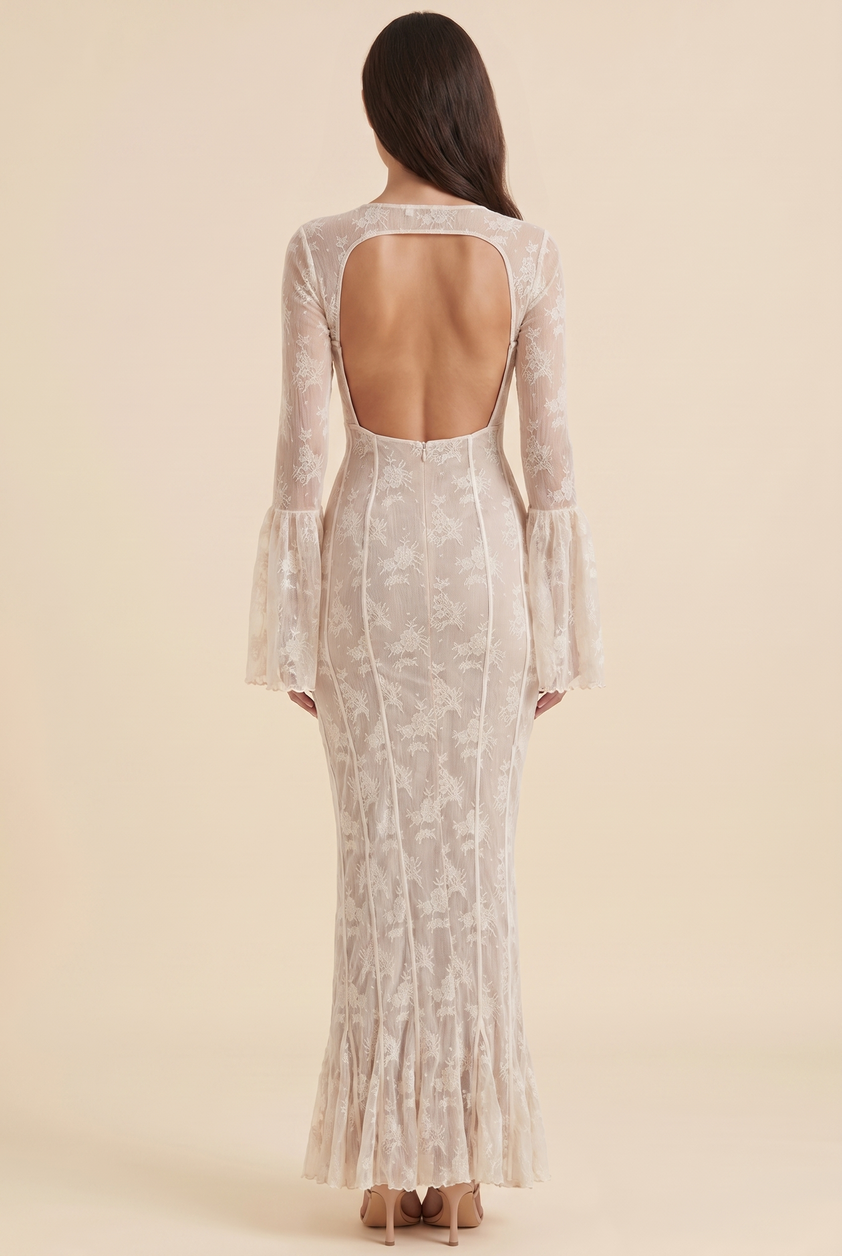 ISABELLA MAXI DRESS White back