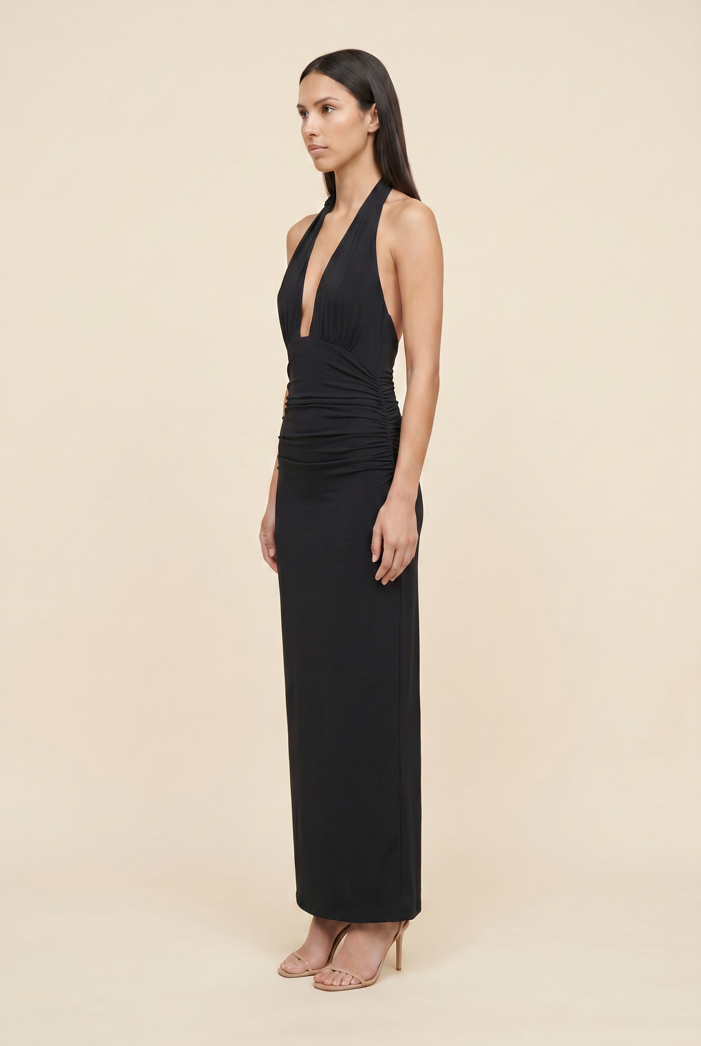 MEGAN MAXI DRESS Black side