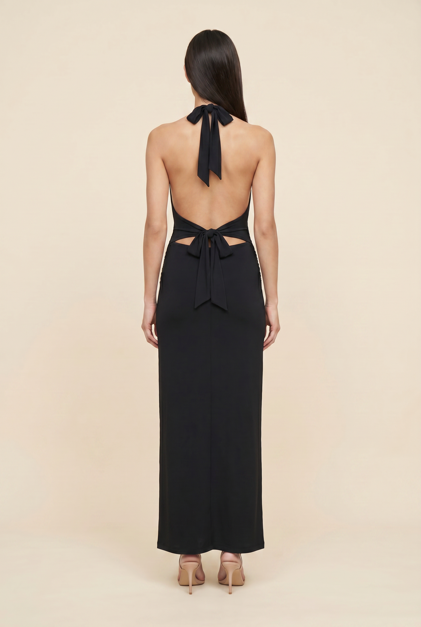 MEGAN MAXI DRESS Black back