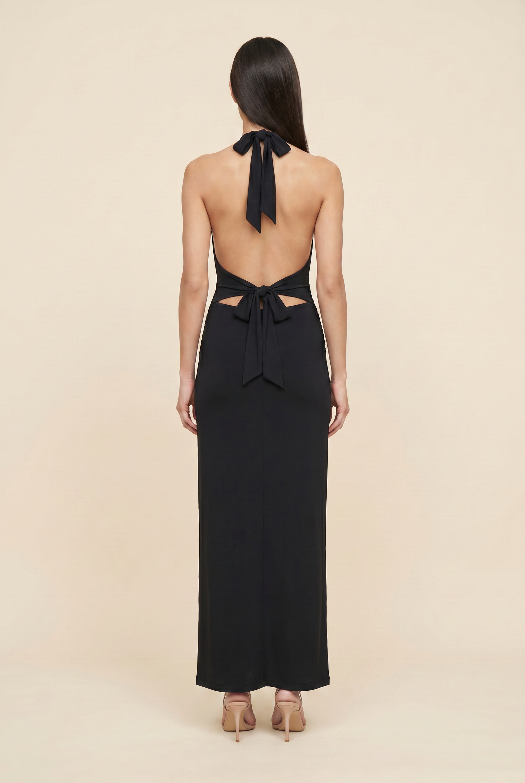 MEGAN MAXI DRESS Black back