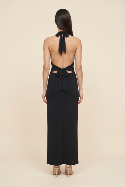 MEGAN MAXI DRESS Black back