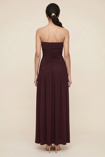 MAROON MAXI DRESS Maroon back