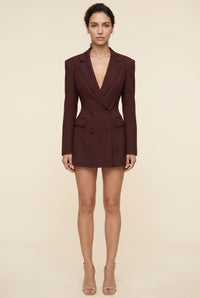 Burgundy Pinstripe