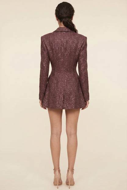 MARIANA Plum Brown Sparkle back