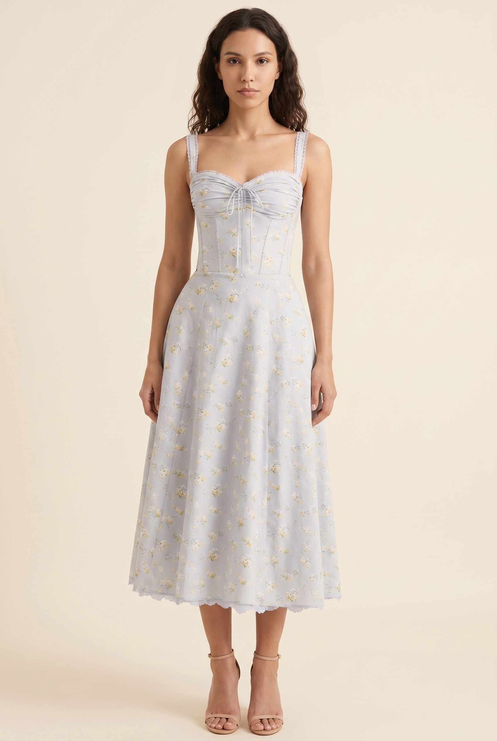 JADE MAXI DRESS Blue front