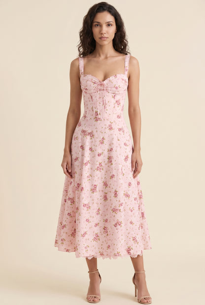 JADE MAXI DRESS Rose Petal Pink front