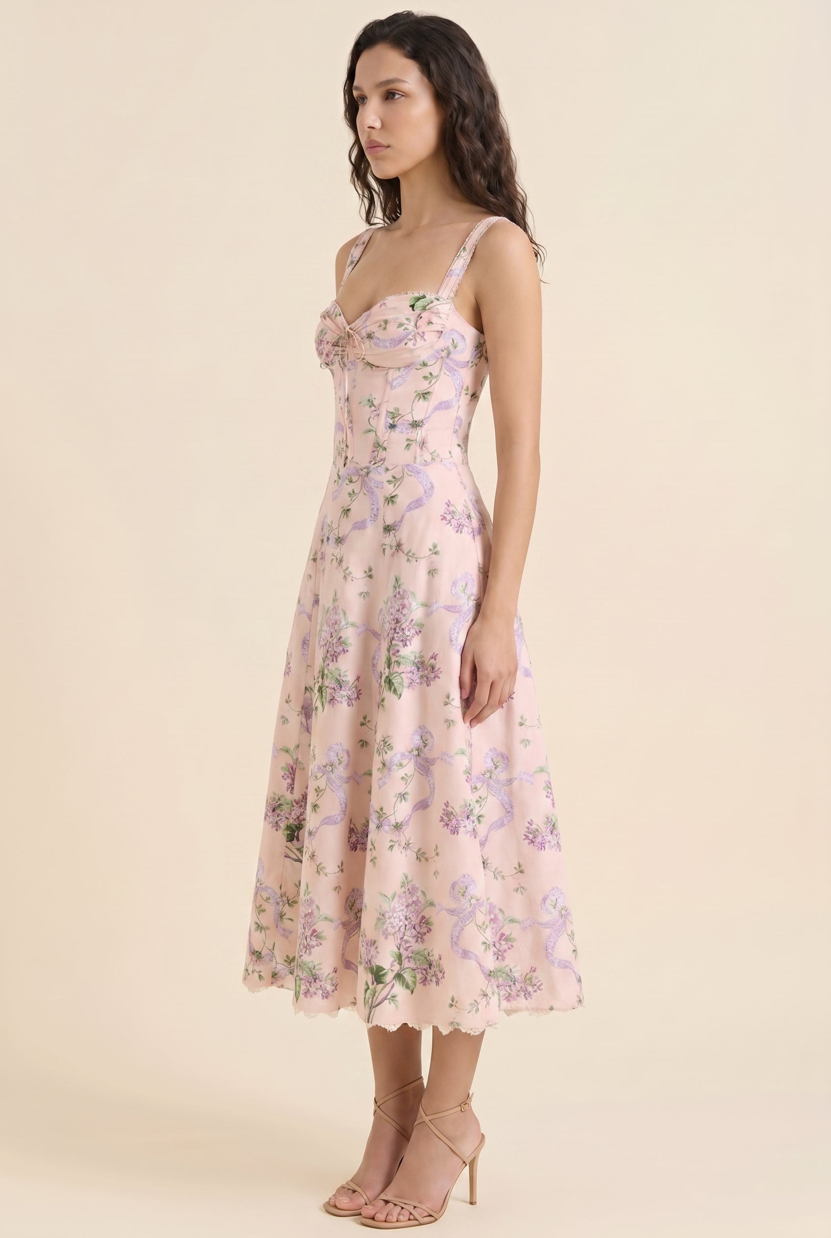 JADE MAXI DRESS Blush Pink Bloom side