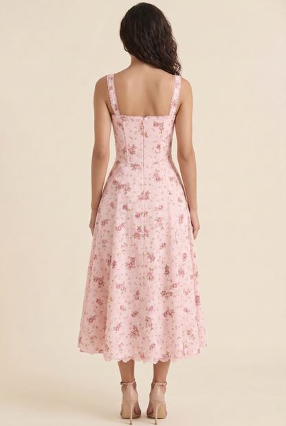 JADE MAXI DRESS Rose Petal Pink back
