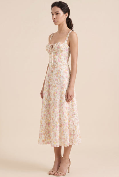 JADE MAXI DRESS Lemon Meadow side