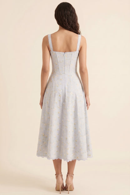 JADE MAXI DRESS Blue back