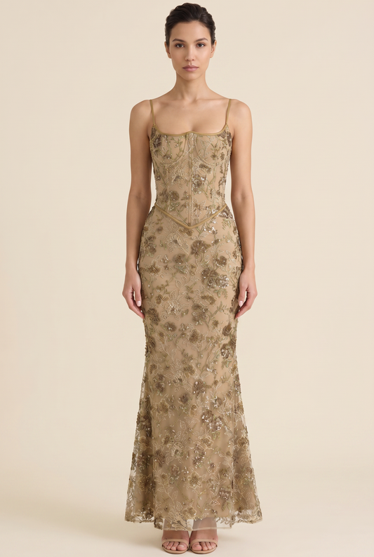 NOA MAXI DRESS Floral front
