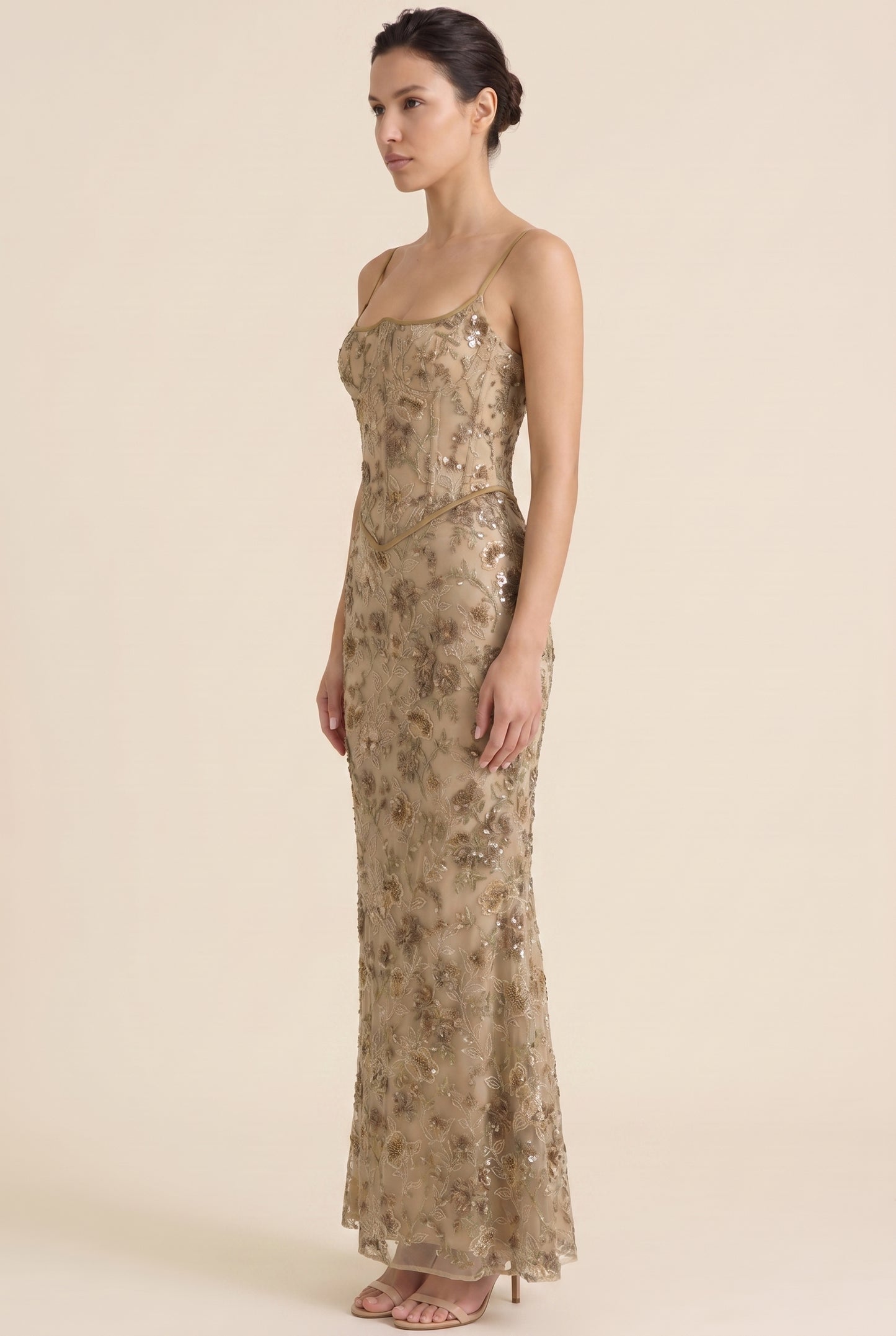 NOA MAXI DRESS Floral side