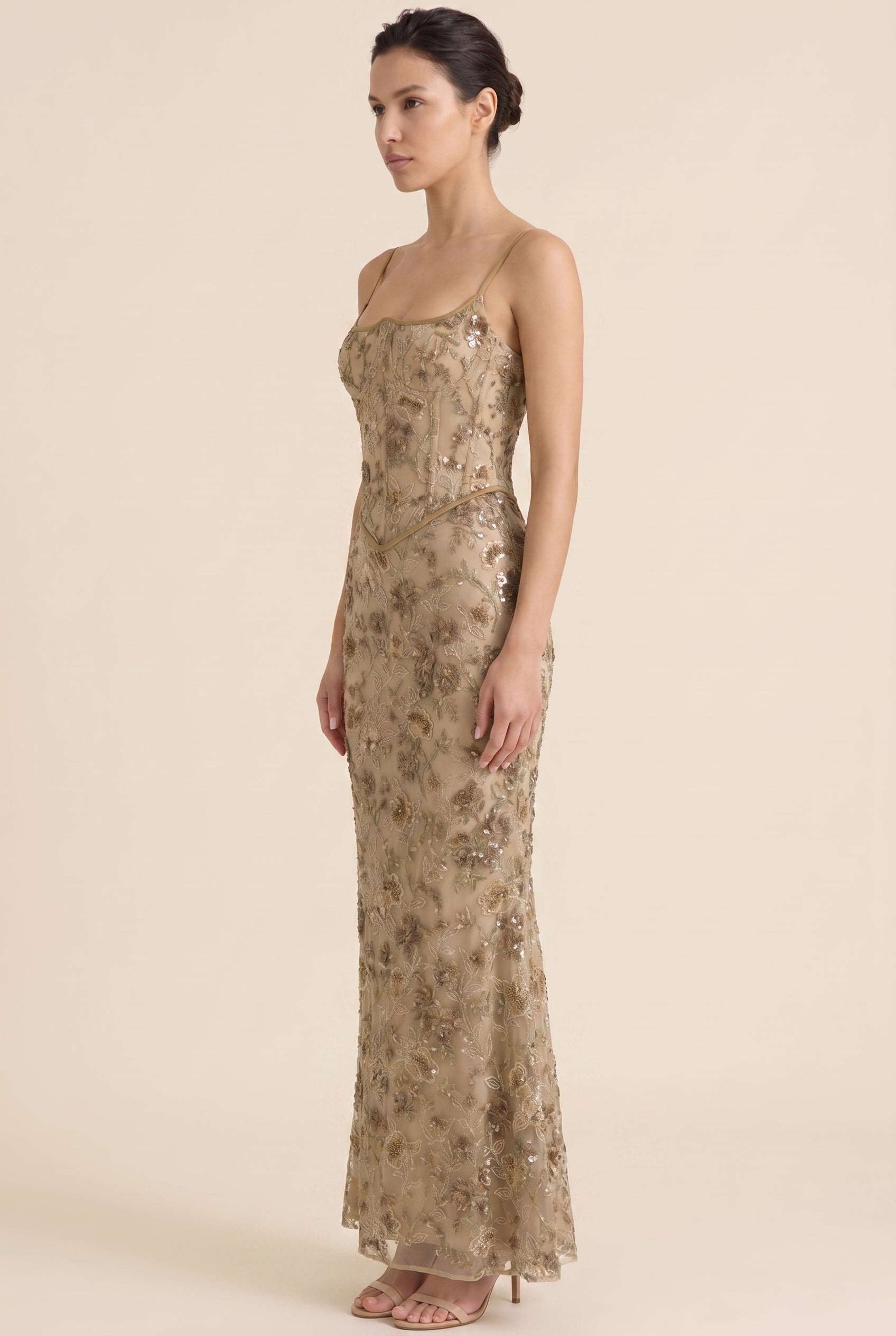 NOA MAXI DRESS Floral side
