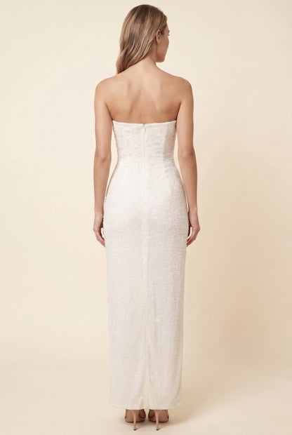 VERONA MAXI DRESS White back