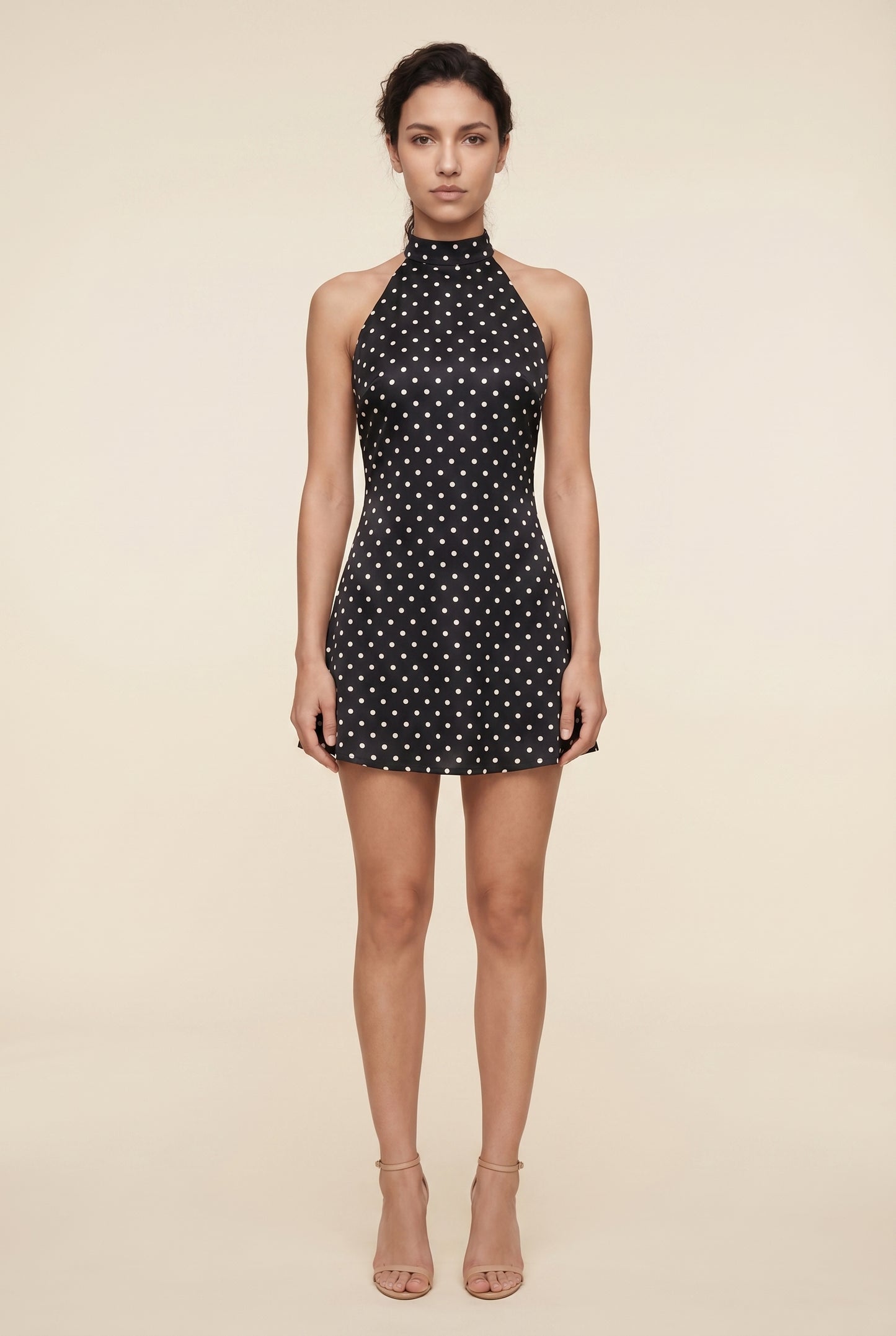 SELENA POLKA MINI Black front