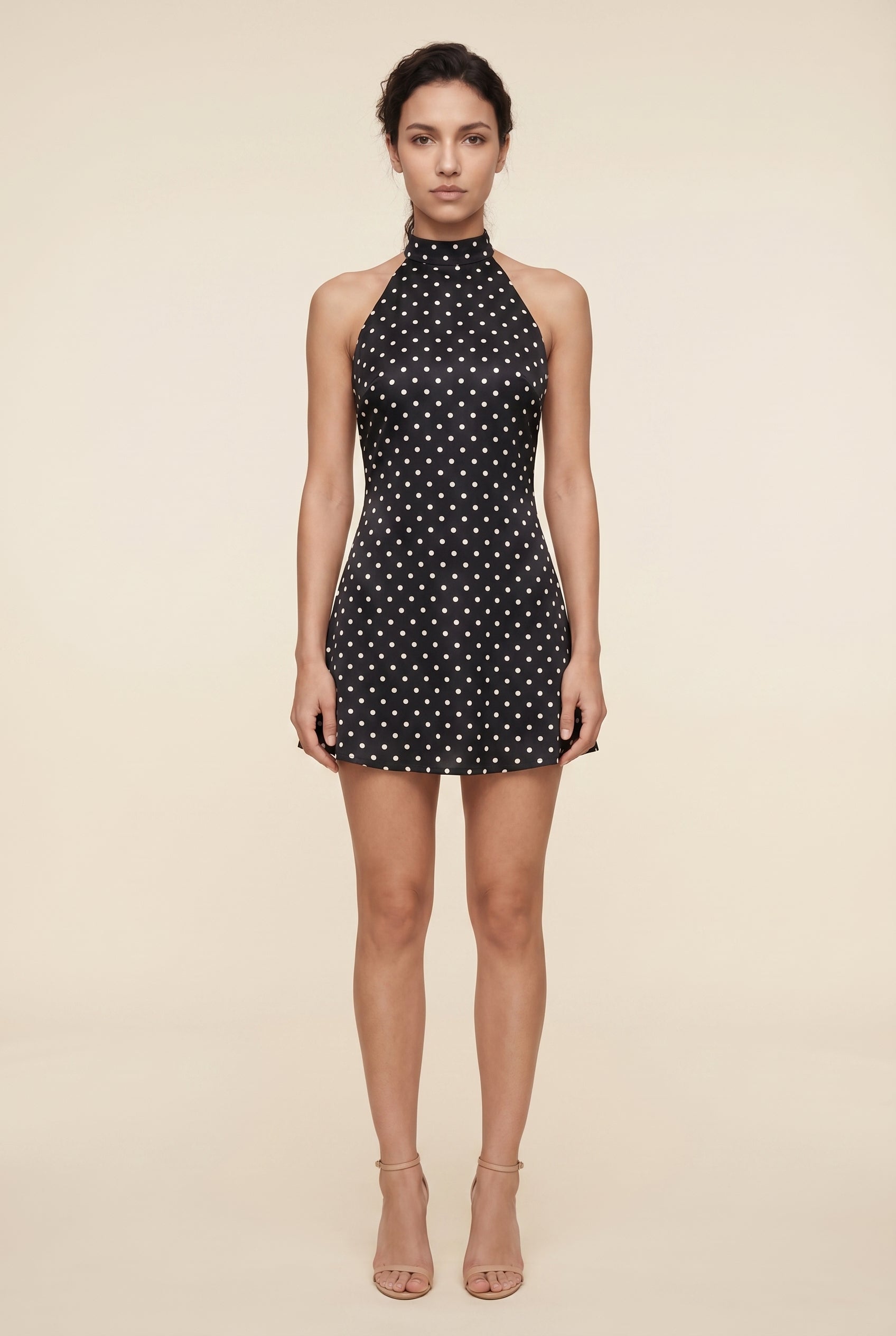 SELENA POLKA MINI Black front