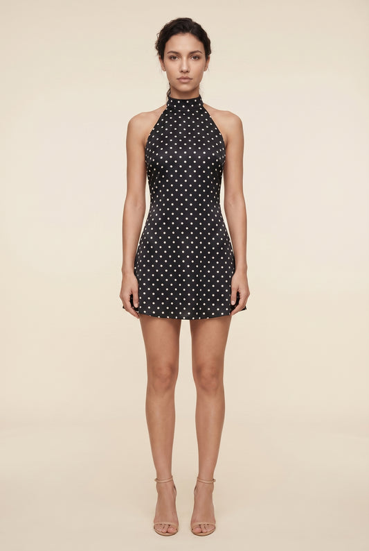 SELENA POLKA MINI Black front