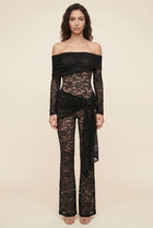 KATY LACE OFF-SHOULDER JUMPSUIT