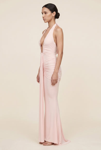ROSA MAXI DRESS Pink side