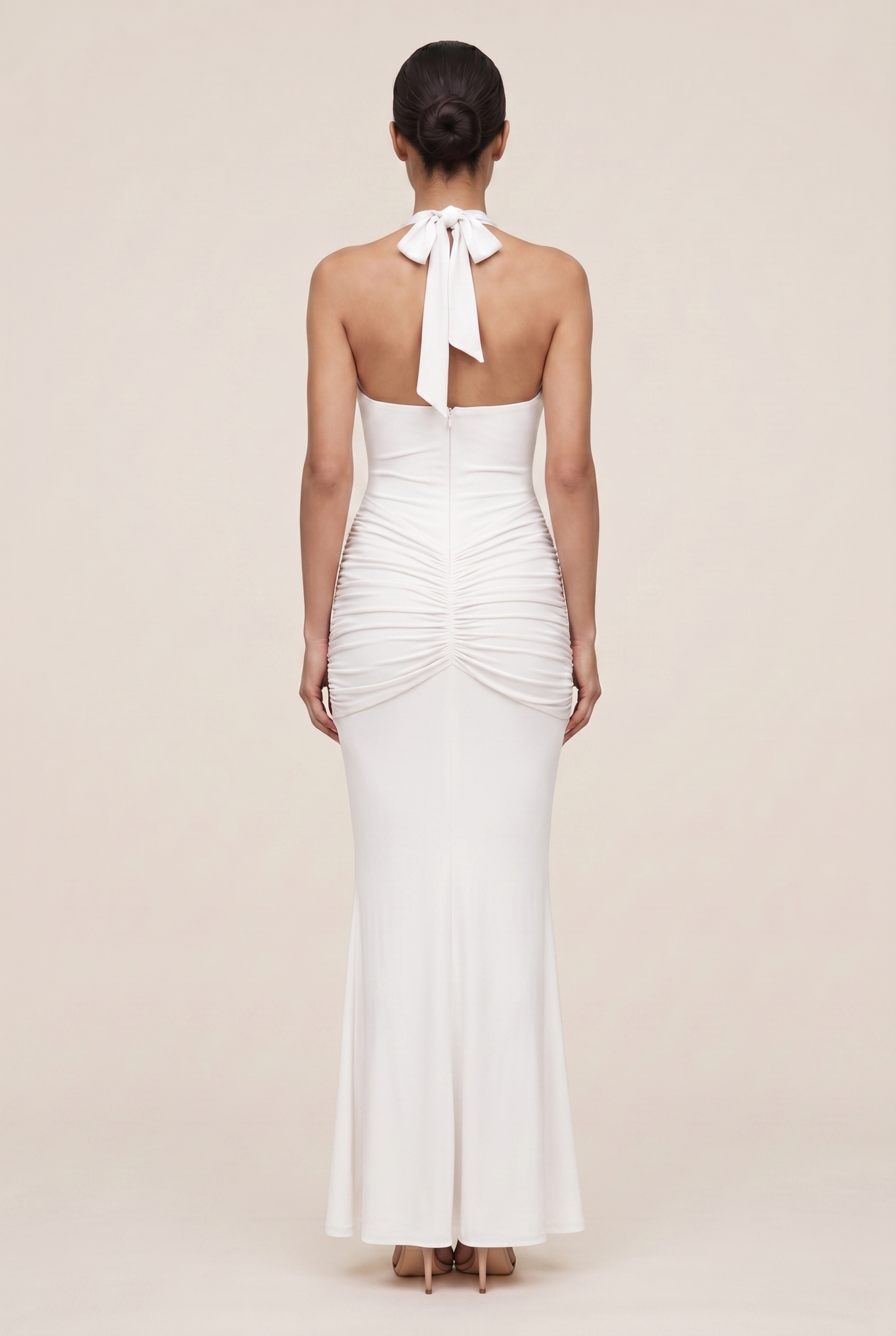 ROSA MAXI DRESS White back