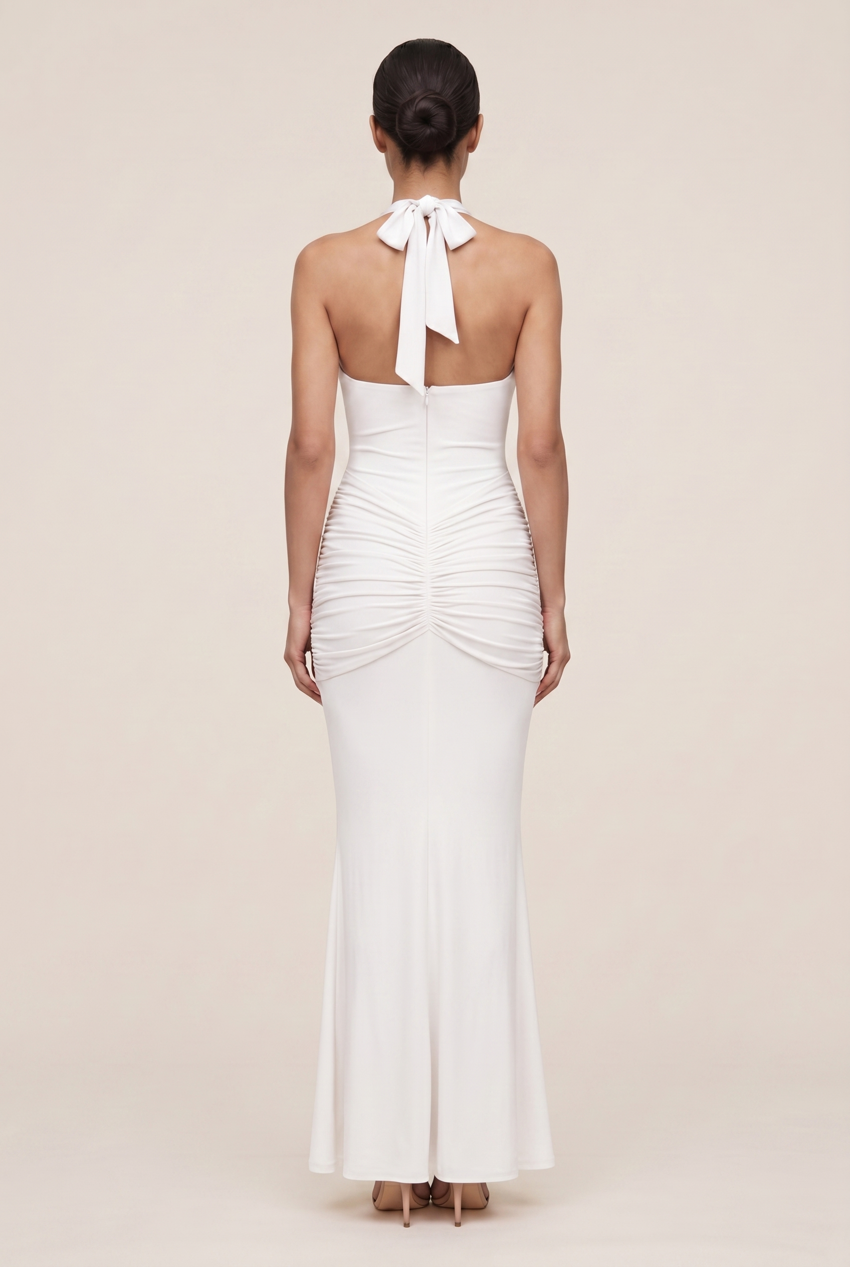 ROSA MAXI DRESS White back